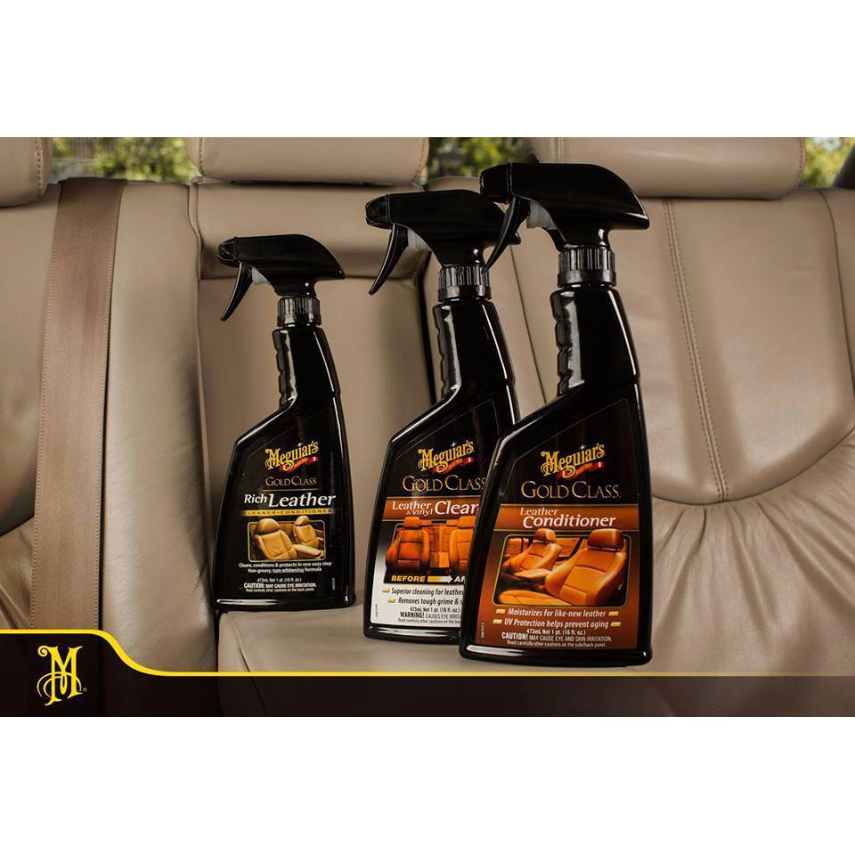 Meguiars G10916 Gold Class Rich Leather Cleaner Conditioner เคลือบบำรุง