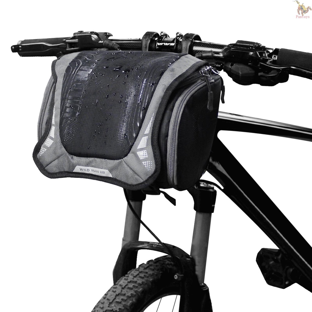 FUN.T Bike Handlebar Bag Road Bike Front Frame Bag 6INCH Touchscreen