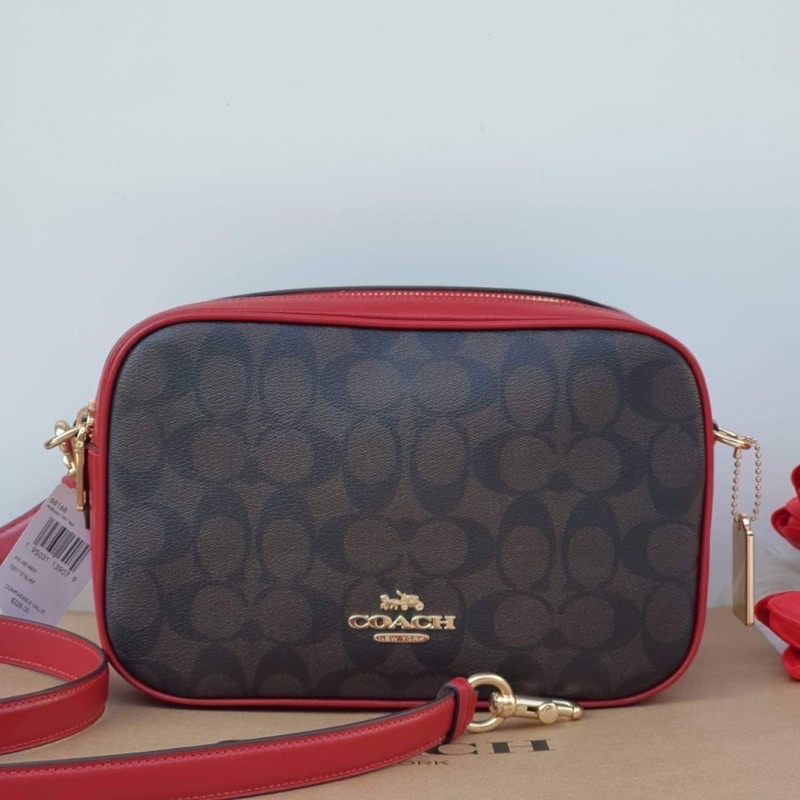JES CROSSBODY IN SIGNATURE CANVAS (COACH 68168) Shopee Thailand
