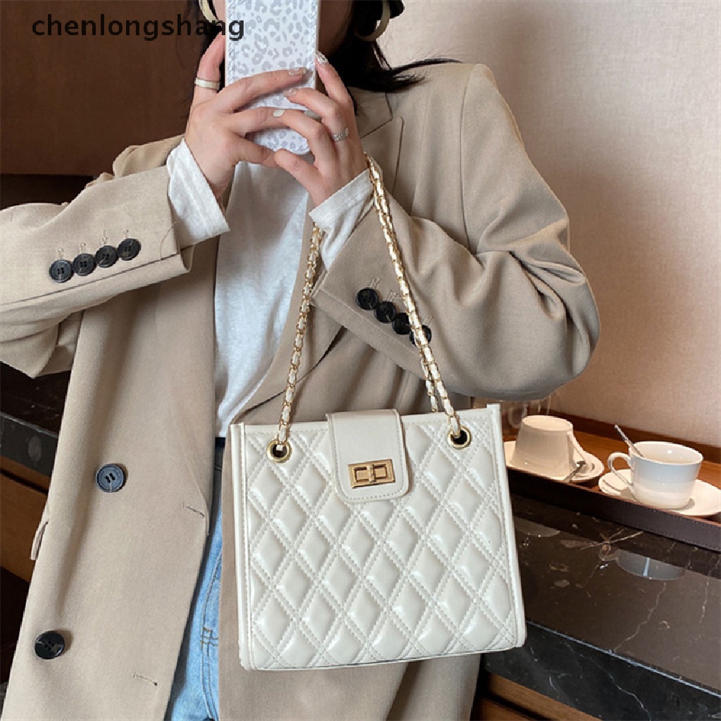chenlongshang Crossbody Bags PU Leather Chain Tote Vintage Messenger