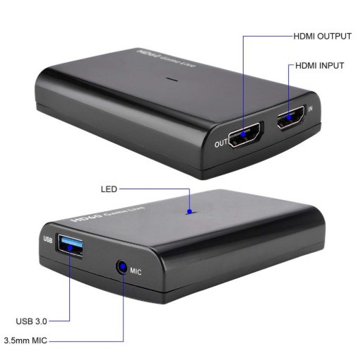 HDMI เกมการ์ดบันทึกสำหรับสตรีมสด วิดีโอ 1080P HD Y&H HDMI HD Video