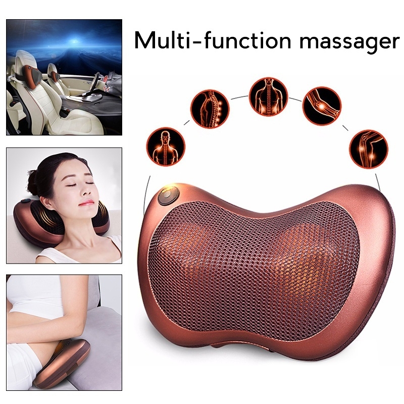 Electric Massage Pillow Massager Cushion Relax Neck Back Shoulder Legs