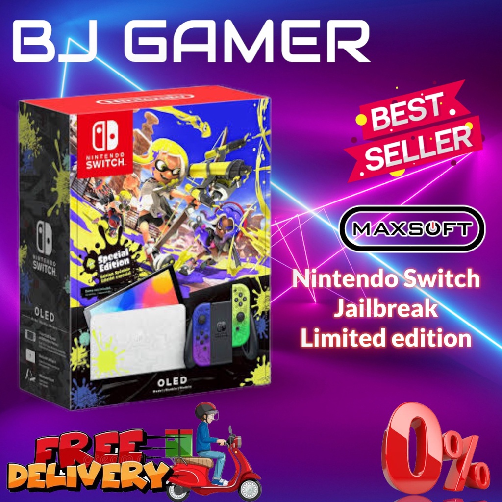 Nintendo Switch Jailbreak Splatoon 3 special edition Shopee Thailand