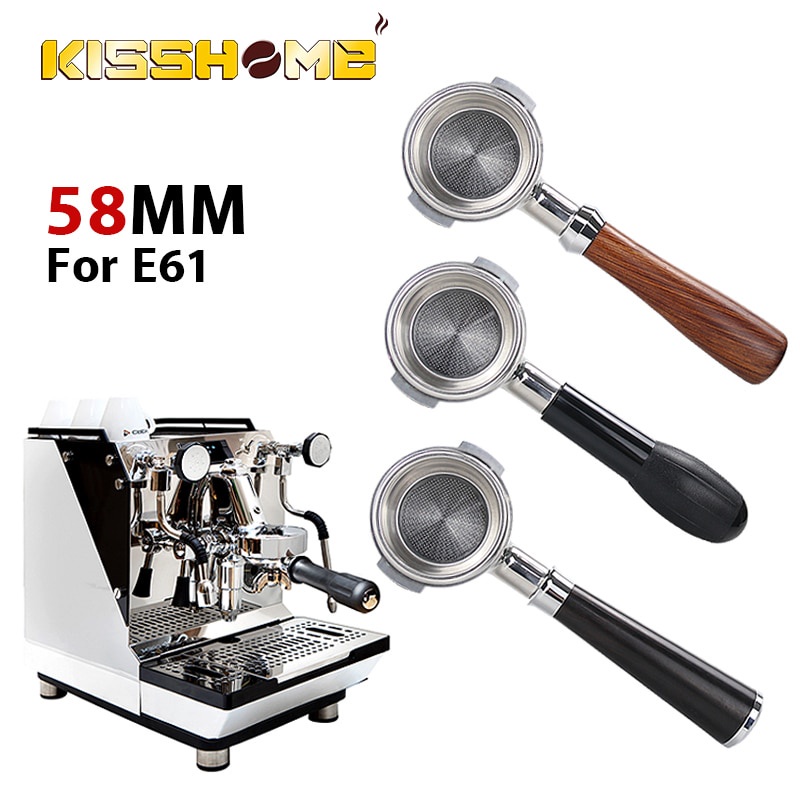 58mm Coffee Bottomless Portafilter Filter Basket For E61 EXPOBAR Rocket