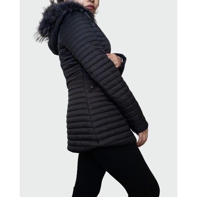 Campera Abrigo Mujer Liviana Larga Entallada Invierno S M "Ezekiel" | Shopee Argentina