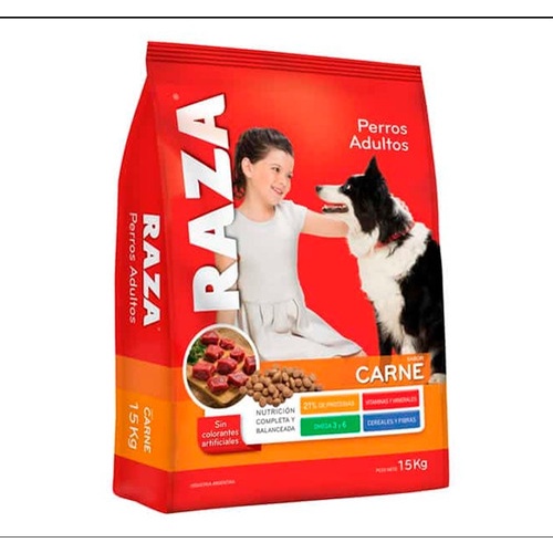 Raza Alimento Para Perros Adultos Carne X 15 Kg. | Shopee Argentina