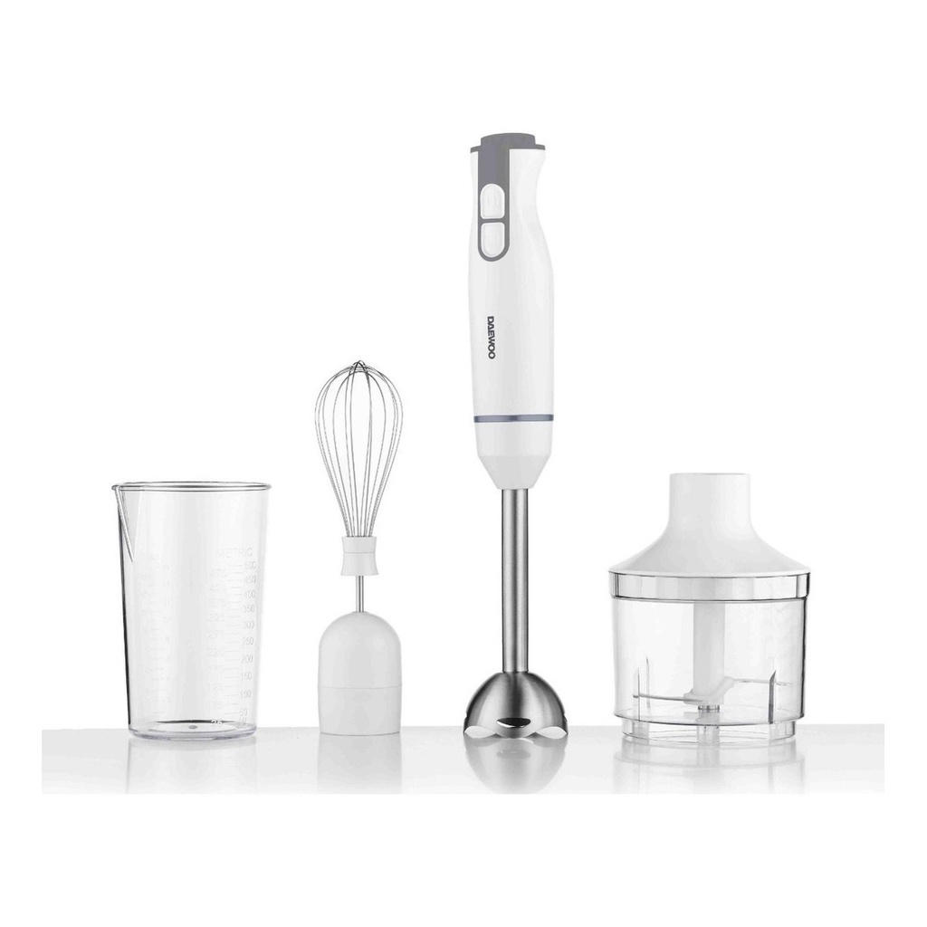 Mixer Mini Pimmer Daewoo DHB708S blanco 300W con Accesorios Shopee