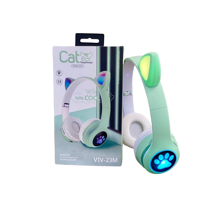 Auricular Bluetooth Orejas Gato Kawaii Gamer Catear Original | Shopee Argentina
