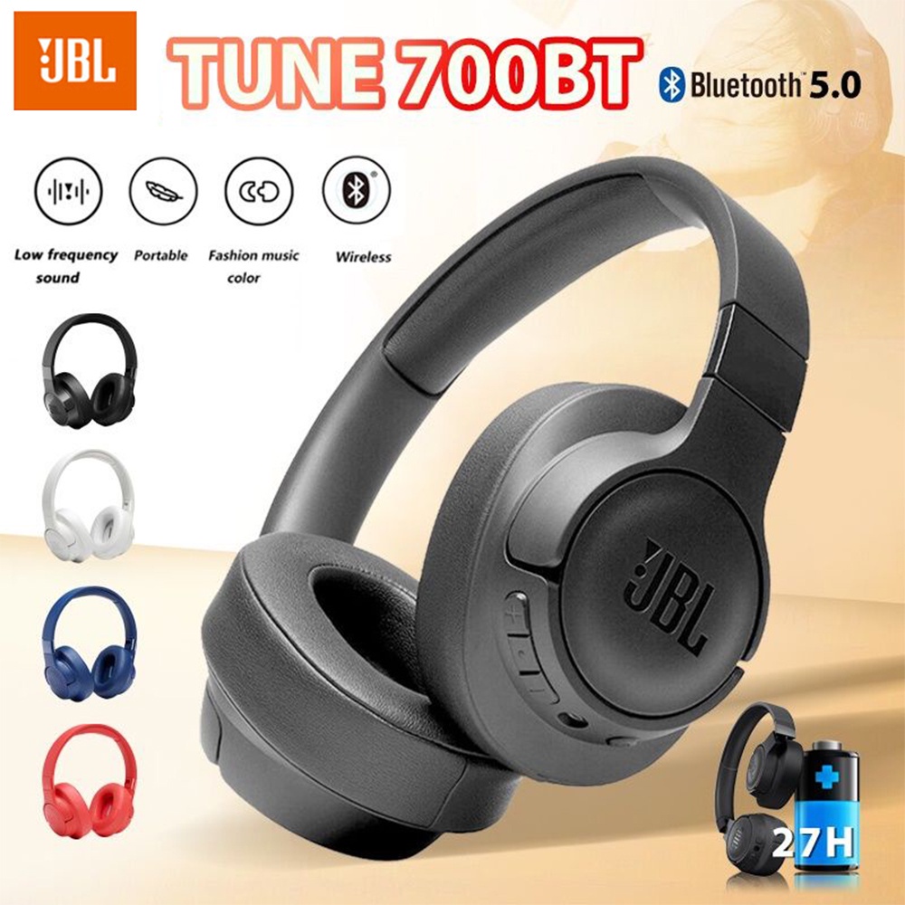 Fone De Ouvido JBL TUNE 700BT Sem Fio Bluetooth Com Microfone Para