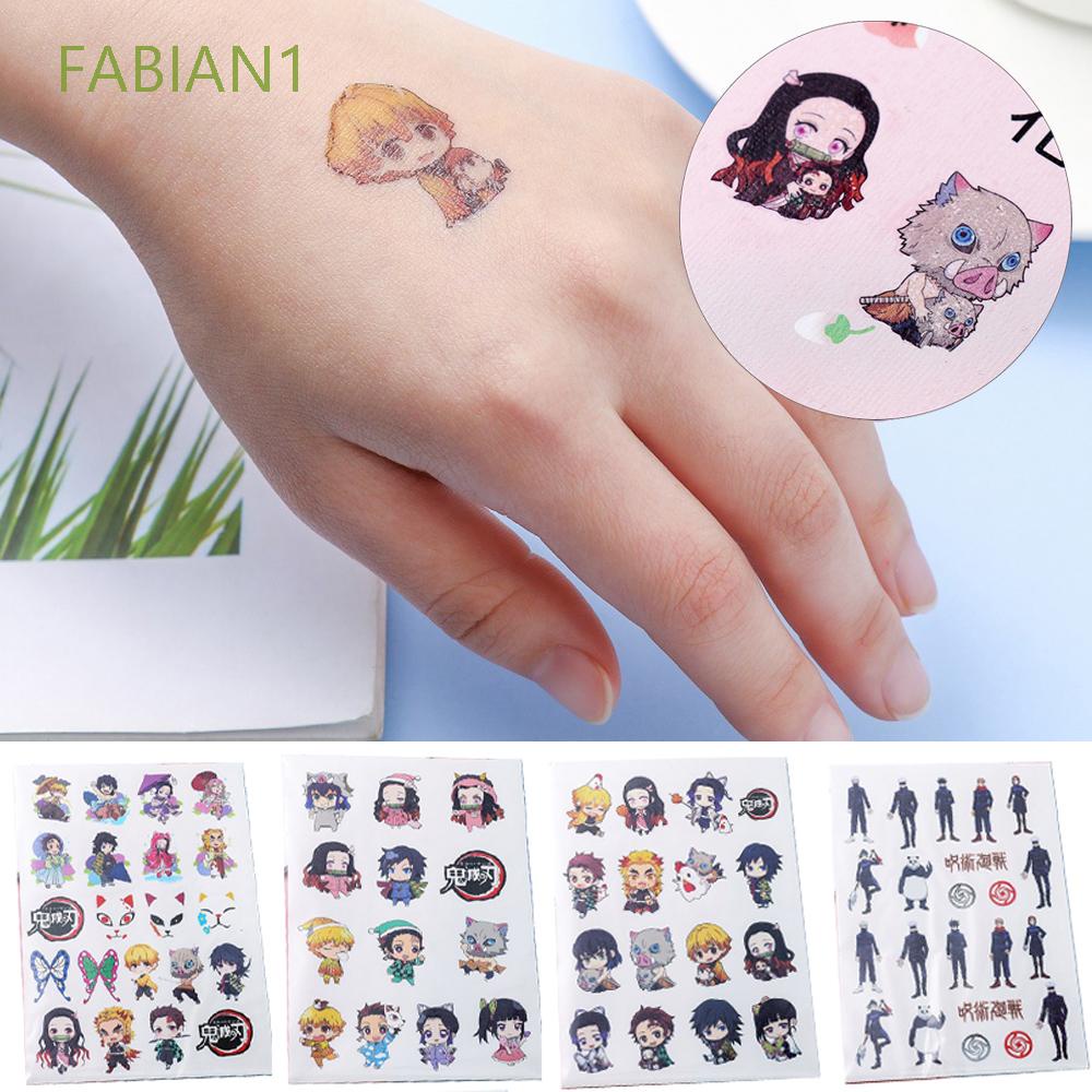 Fabian1 10*14Cm Nidouzi Self Adhesive Kimetsu No Yaiba Demon Slayer Tanjiro Anime Stickers Tattoo Stickers | Shopee Brasil 1000_x_1000_jpg