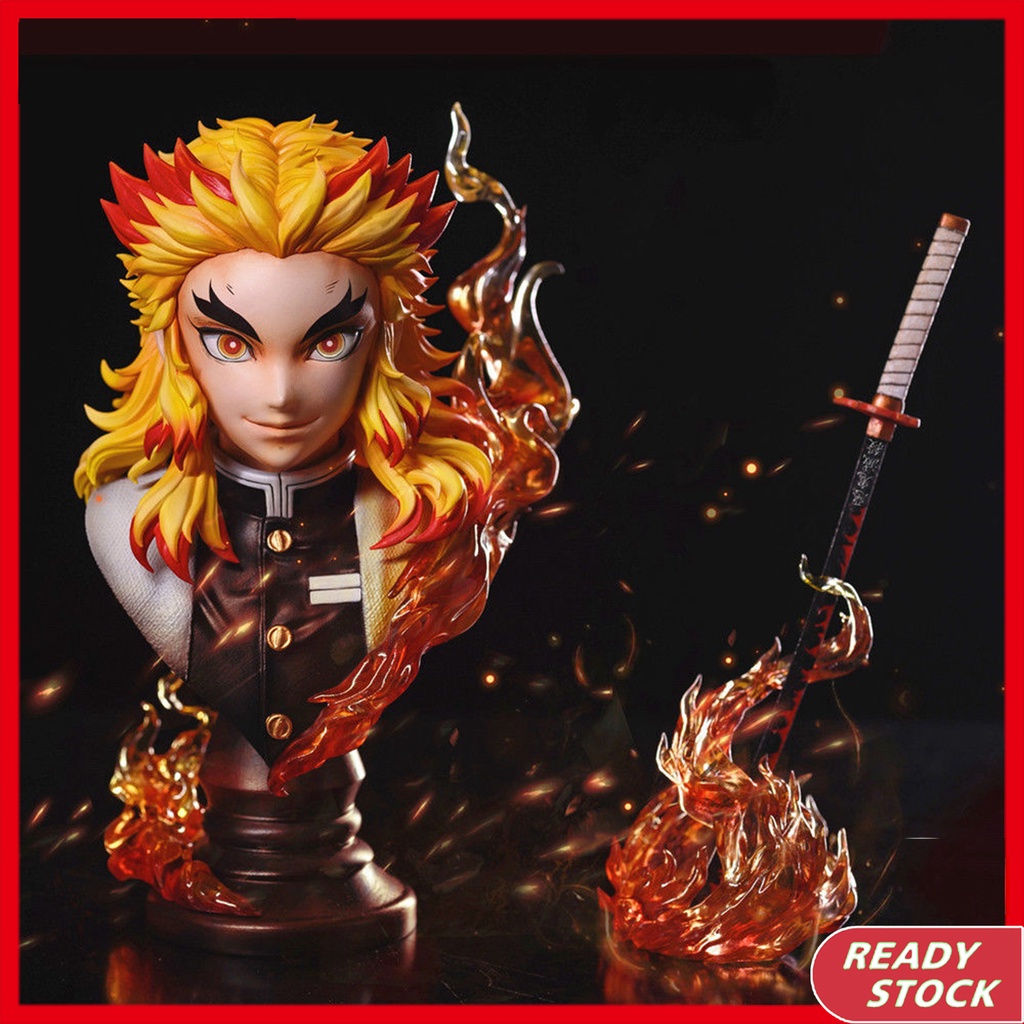 Anime Demon Slayer GK Rengoku Kyoujuu Bust/Action Figure Coleção