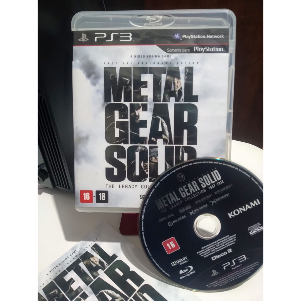 Jogo Metal Gear Solid The Legacy Collection Ps3 Disco 2 (5 Jogos + 2
