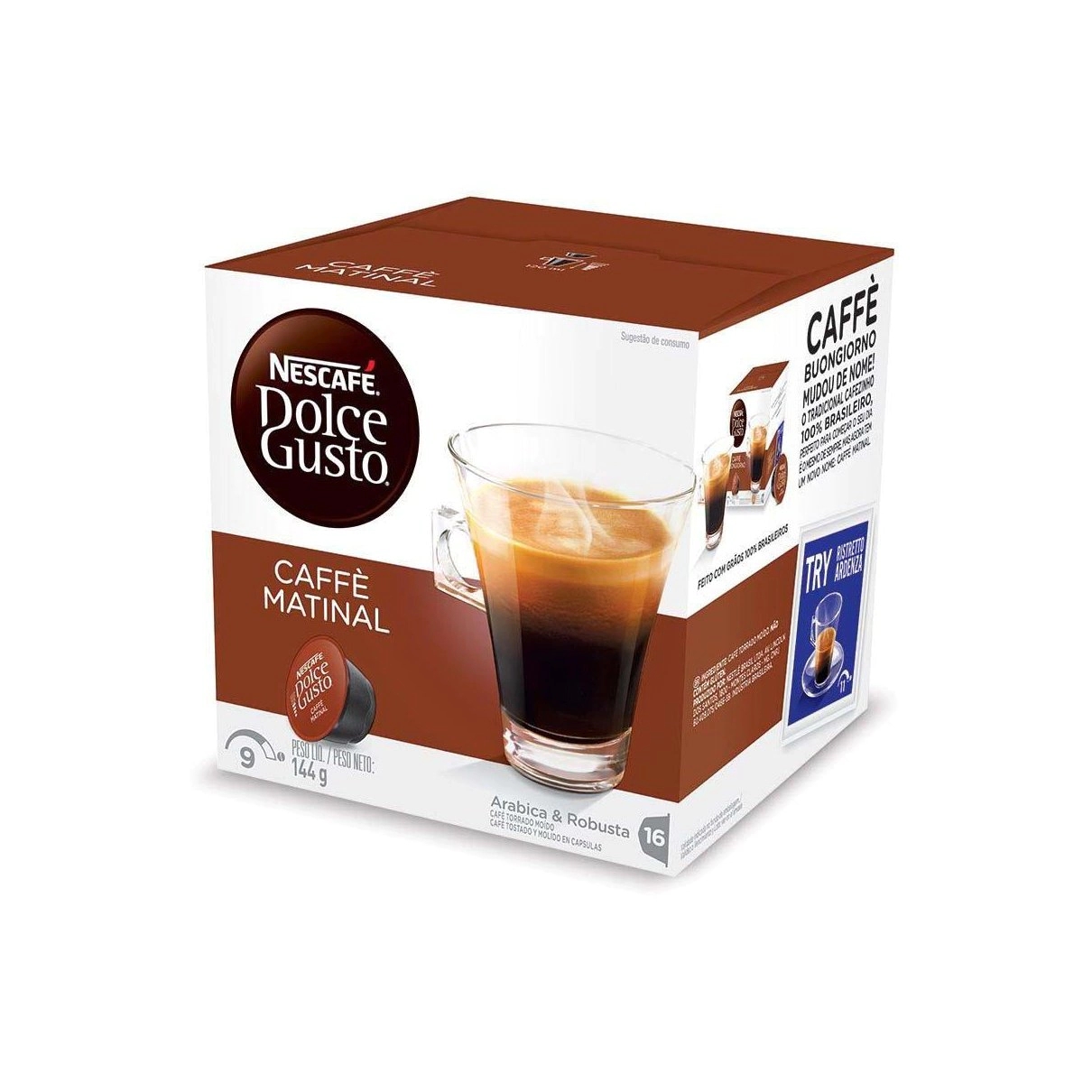 16 Capsulas Nescafé Dolce Gusto Café Matinal Shopee Brasil