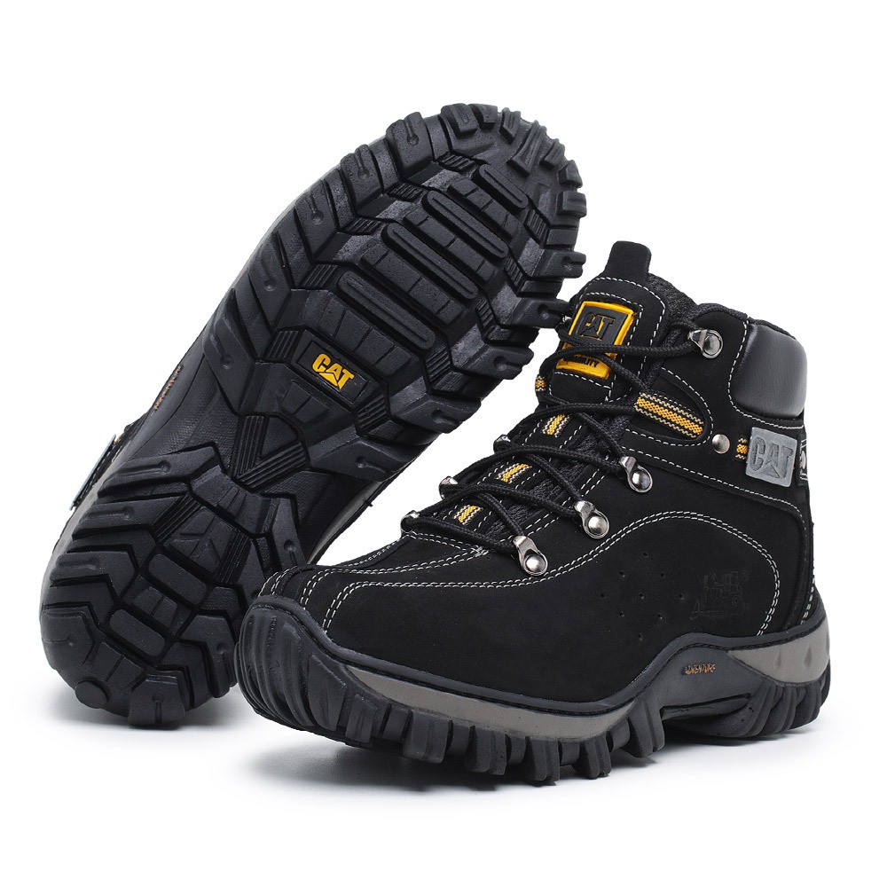 Bota Caterpillar Boot Premium Adventure Couro Legitimo Trilha Coturno