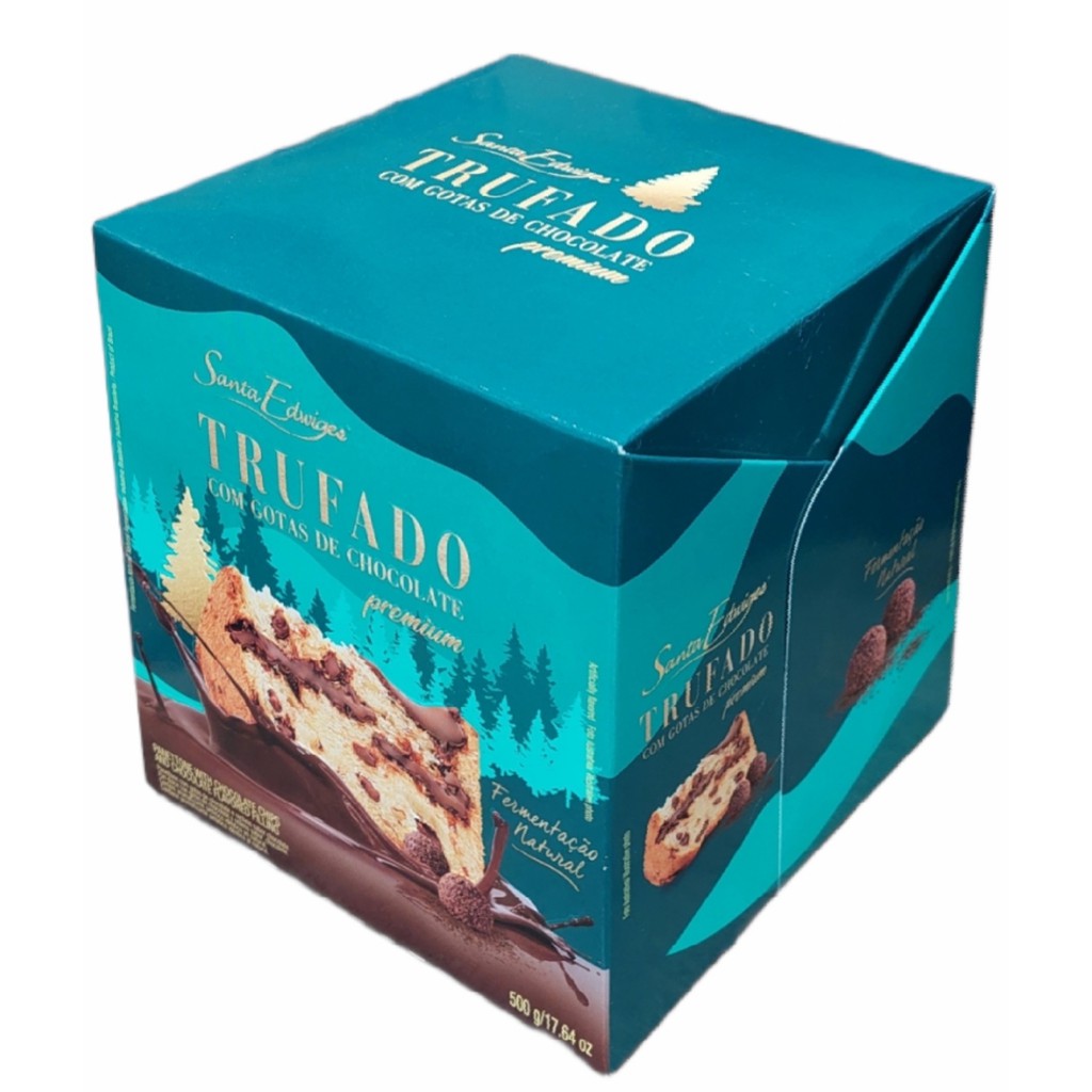 Santa Edwiges Trufado Com Gotas de Chocolate 500g Shopee Brasil