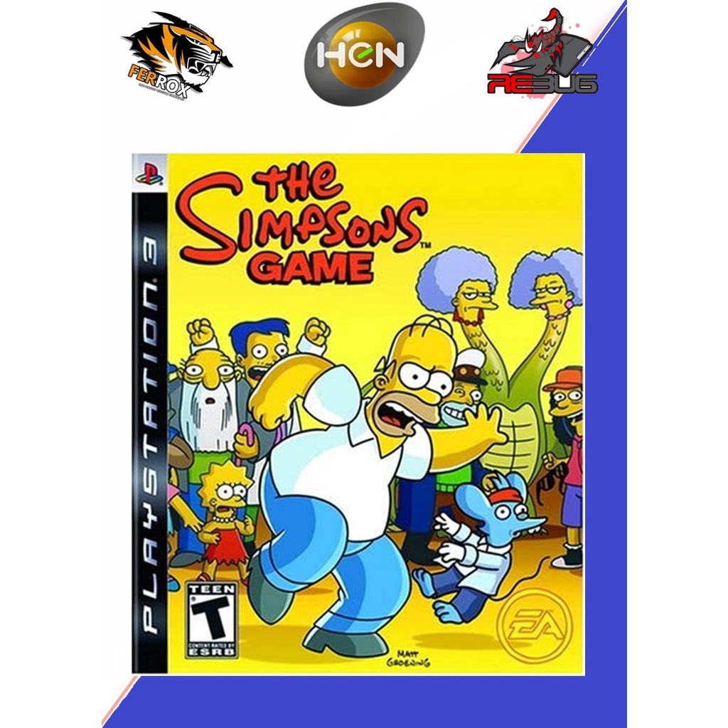 Simpsons The Game Ps3 (hen) Shopee Brasil