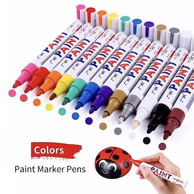(No Brasil) Permanente Paint Marker Cores Variadas UNIDADE
