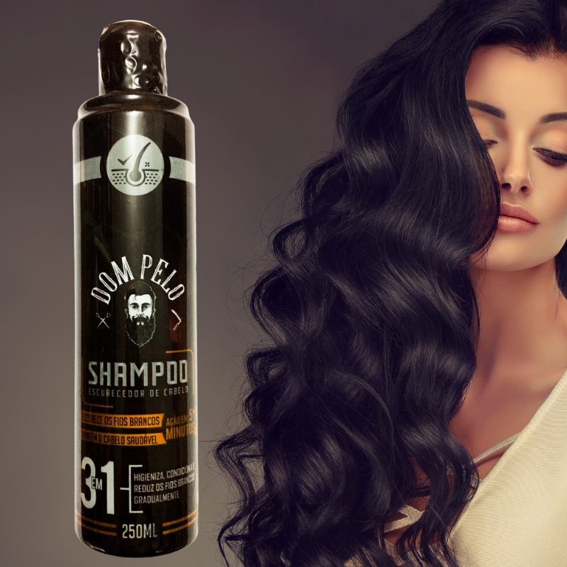 Shampoo escurecedor 3 em 1 e matizador Shopee Brasil