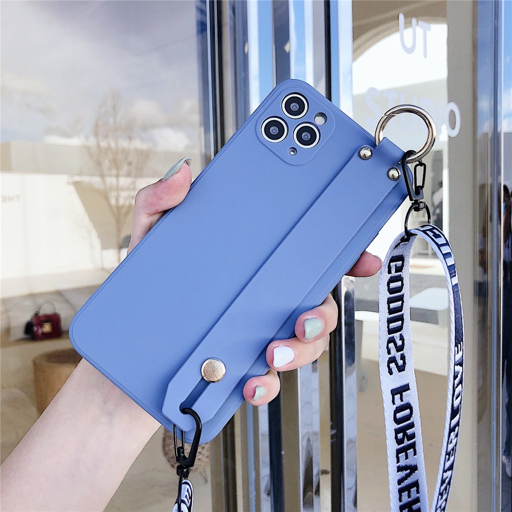 Capa Flexível De Silicone Líquido Com Alça De Cordão Para