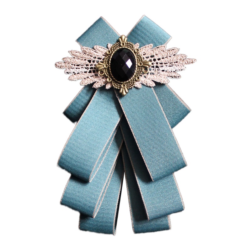 Fashion Ribbon Bow Tie Formal Party Handmade Necktie Rhinestone Crystal