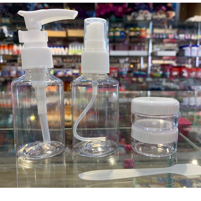 Kits de Viagem Potes Porta Shampoo Mini Frascos Dispenser Varios