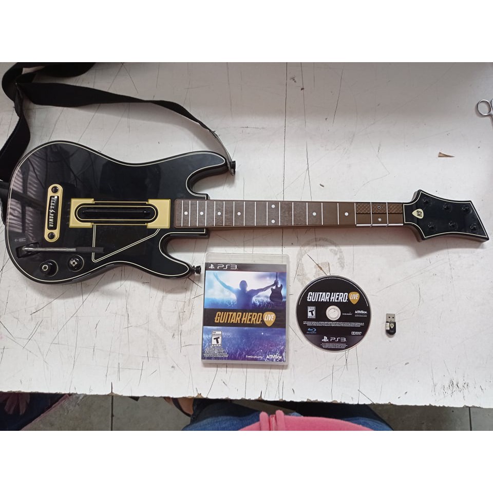Guitar Hero Live Jogo e Guitarra Playstation 3 Ps3 Original Funcionando