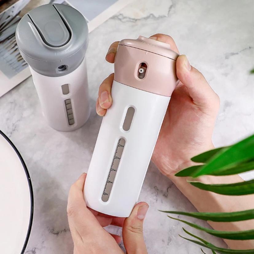 Kit Dispenser Garrafa 4 Em 1 Loção Shampoo Gel Viagem Escorrega o Preço