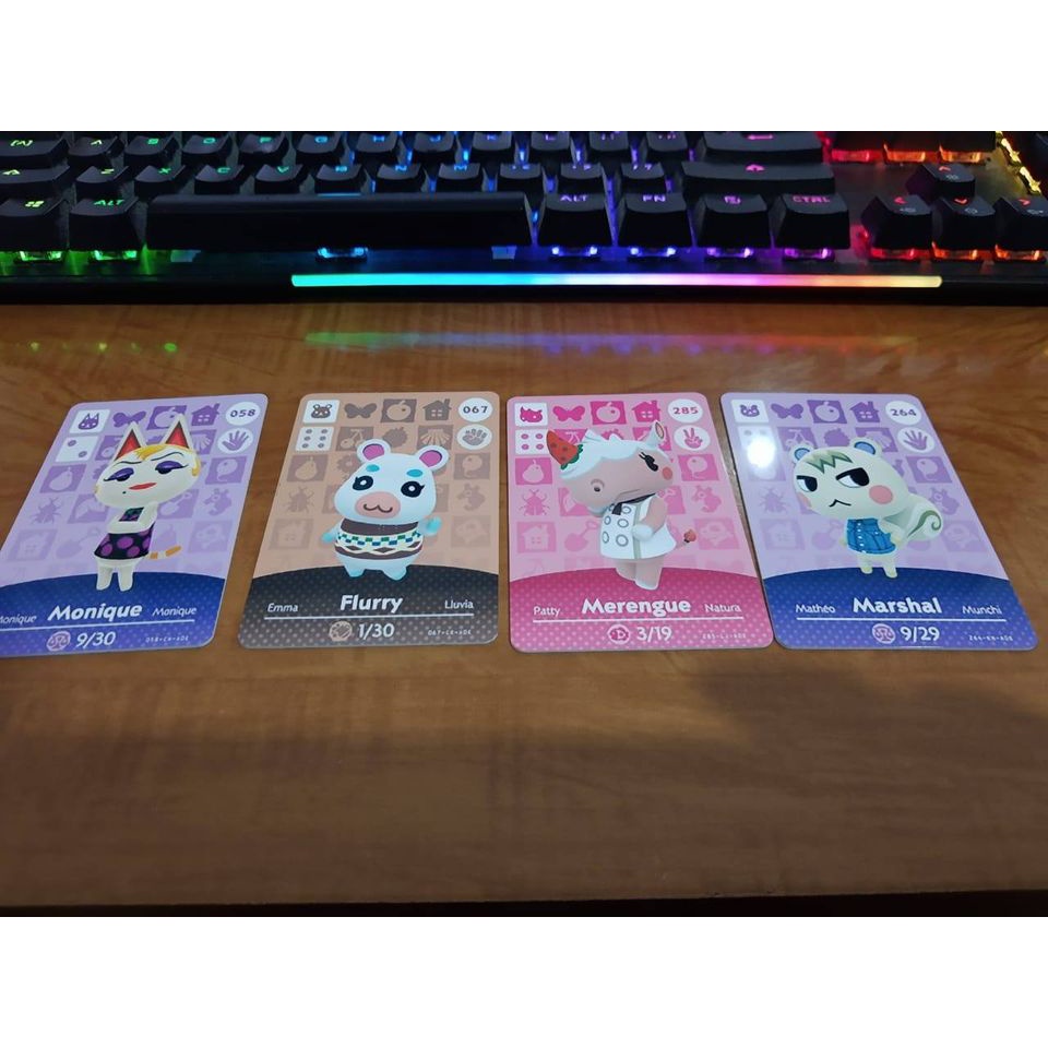 Amiibo Card em cartão PVC (QUALQUER Amiibo Existente) Nintendo Switch