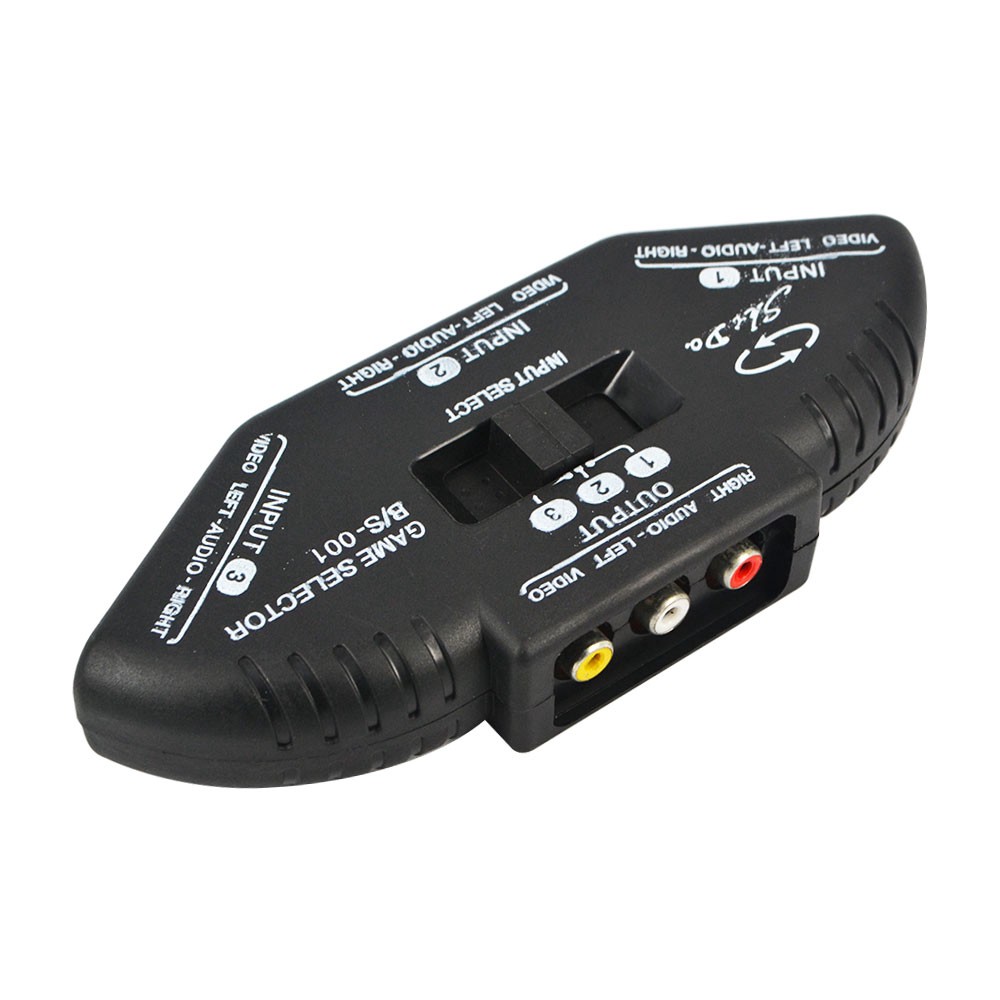 3 Way Audio Video AvRca Switch Selector Splitter Box 3 Um 1 Rca