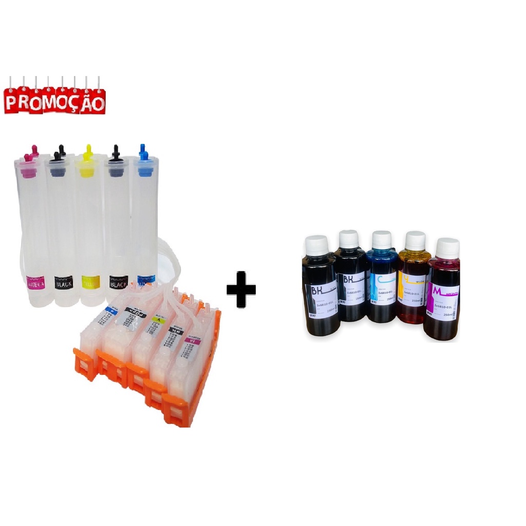Bulk Ink Ix6810 Mg5410 Mg5510 Ip7210 Pgi150 Cli151 Com Chip + 1250 ML