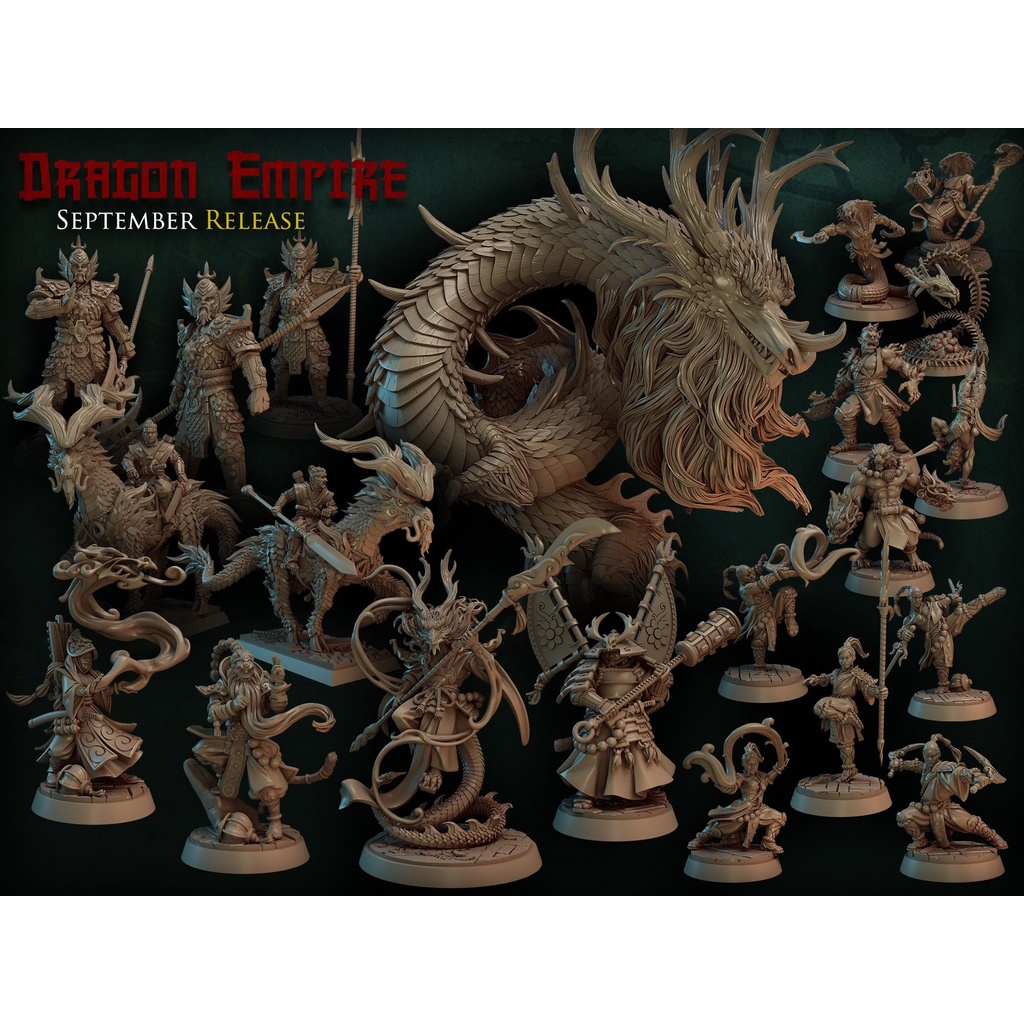 Miniaturas Dragon Empire para RPG, Zombicide, D&D Shopee Brasil