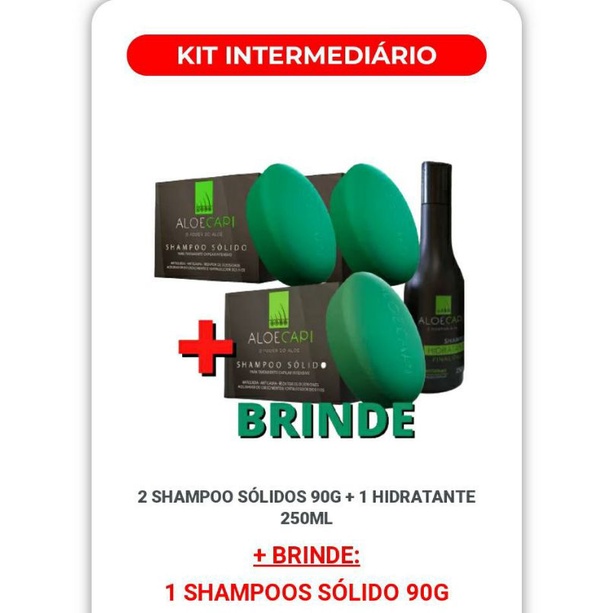 Shampoo em barra Antiqueda AloeCapi Shopee Brasil
