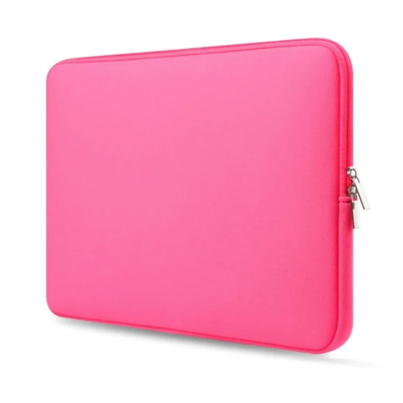 Capa Case Neoprene Slim Premium Cor Rosa Pink Para Notebook HP/ Dell