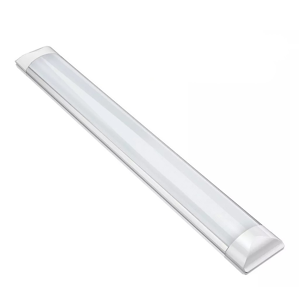 Luminária Linear Led 20w 60cm De Sobrepor 3000k Branco Quente Slim