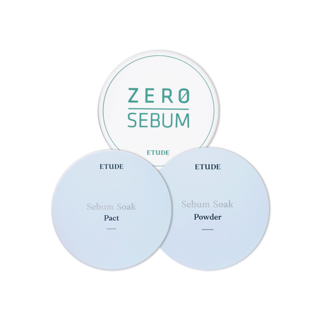 etude house zero sebum powder 4g sebum soak powder 5g pact 9.5g