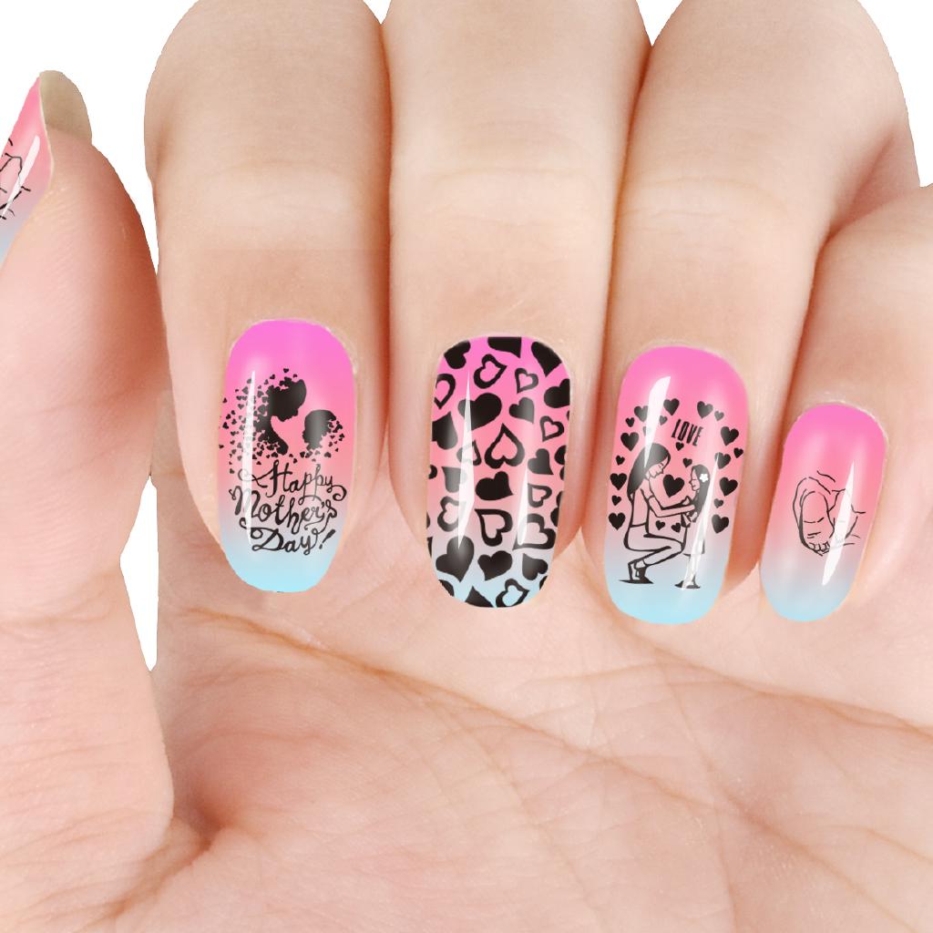 Beautybigbang Estêncil Para Unhas Com Estampa De Carimbos Para Manicure