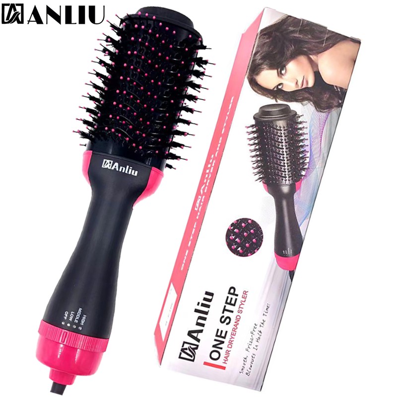 Escova Elétrica Alisadora Cabelo Seca e Alisa 3 em 1 110V Shopee Brasil