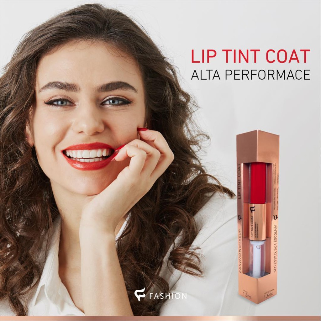 LIP TINT COAT LABIAL FASHION COSMETICOS Shopee Brasil