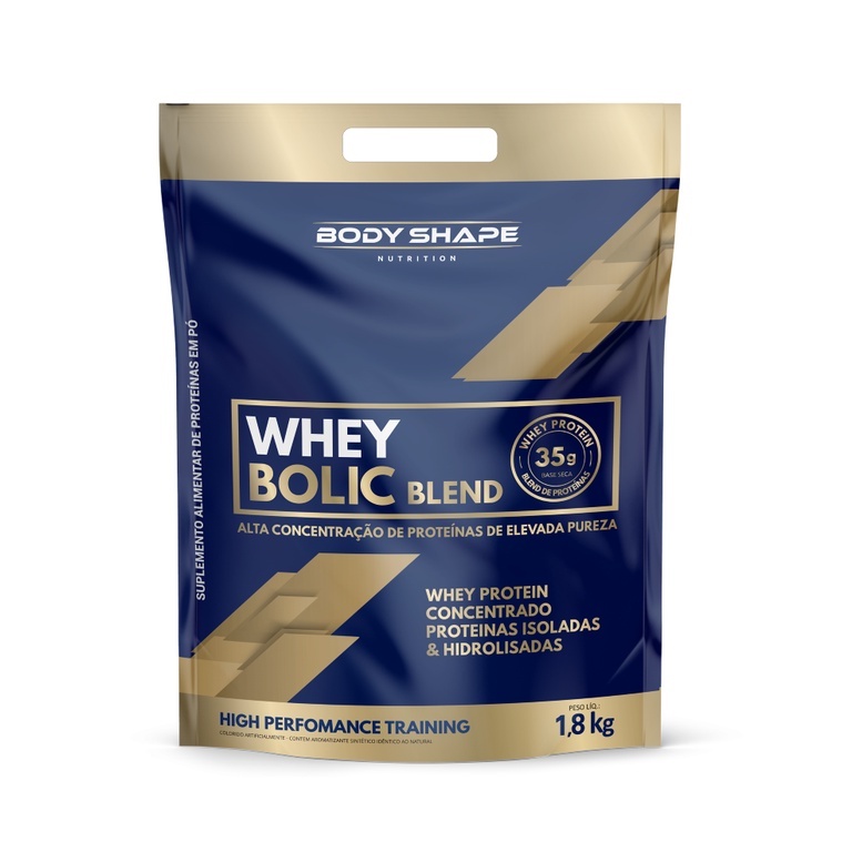 Whey Protein Bolic 1.8kg Concentrado Isolado e Hidrolisado 35g de
