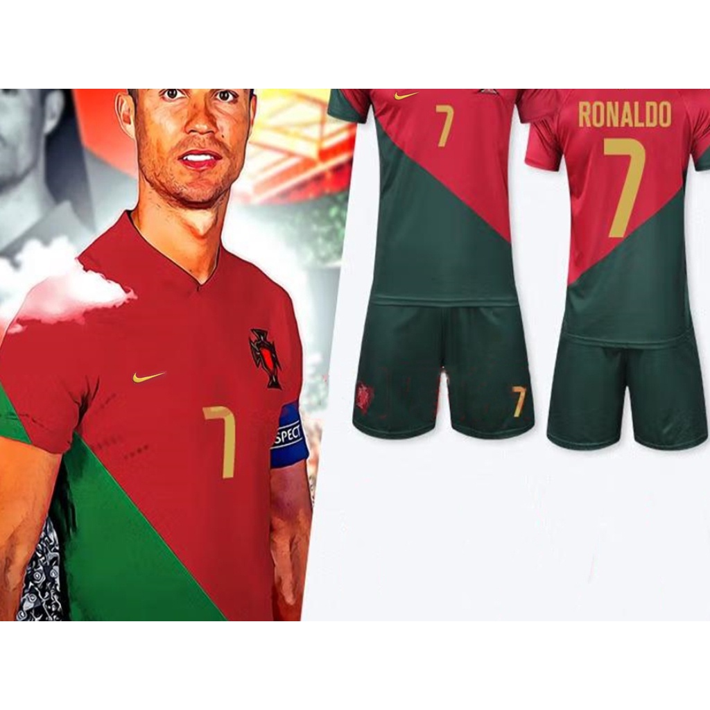Camisa De Futebol De Portugal Cr7 Cristiano Ronaldo Jersey I Home 2021/