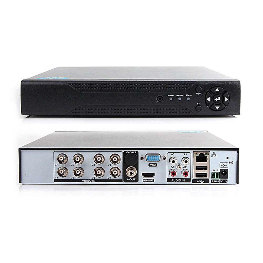 DVR 8 Canais Stand Alone Nvr Hvr Gravador Digital Mult Hd Aceita Todas