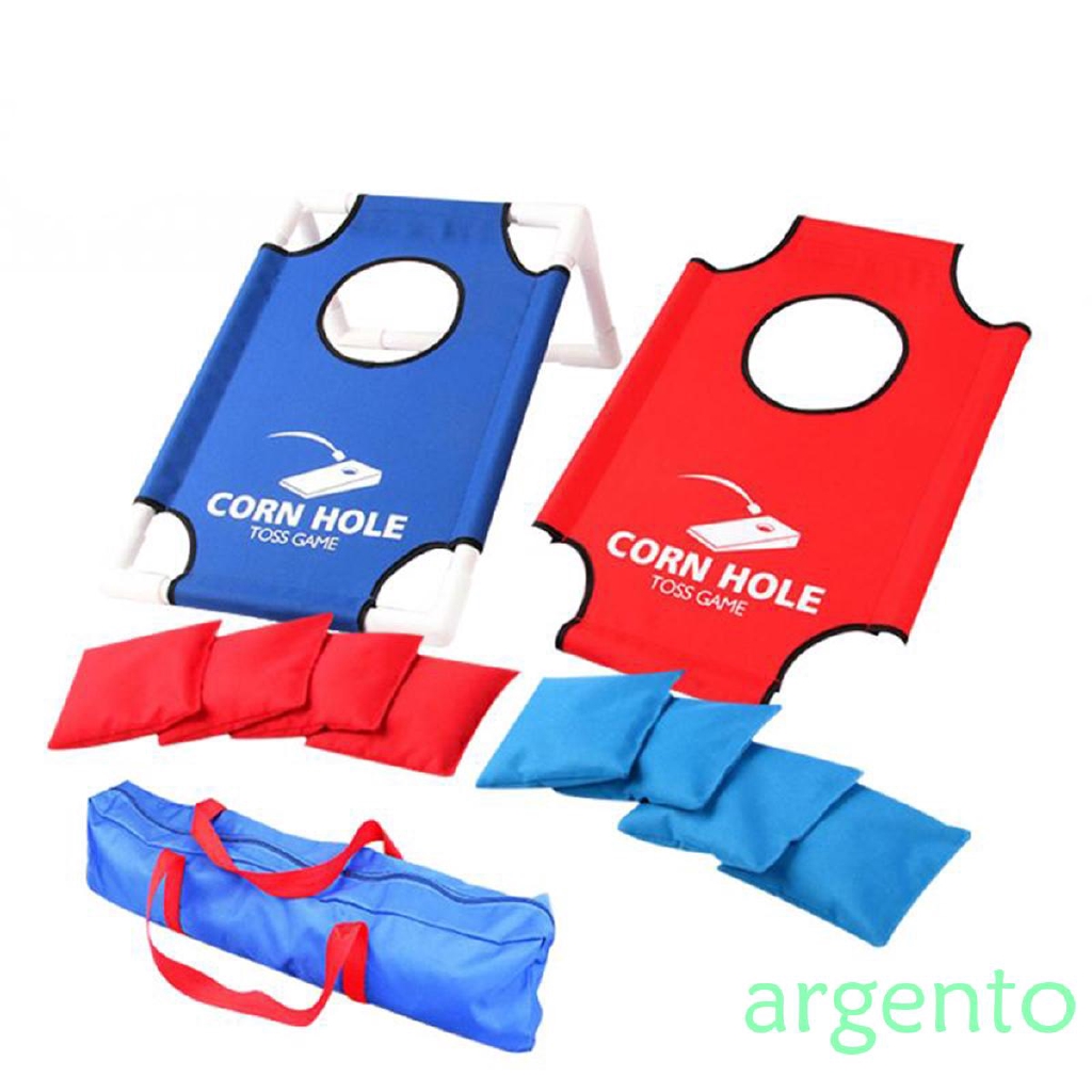 Toss Game Set, Portable Boards Cornhole Game Set with 8 Bean Bags