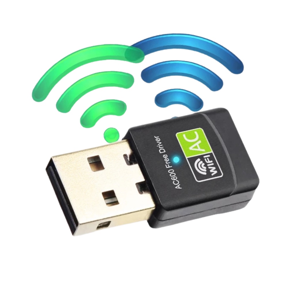 Adaptador Wifi 2.4 / 5ghz 600 mbps wifi 5g USB Dual Band AC600 Shopee Brasil