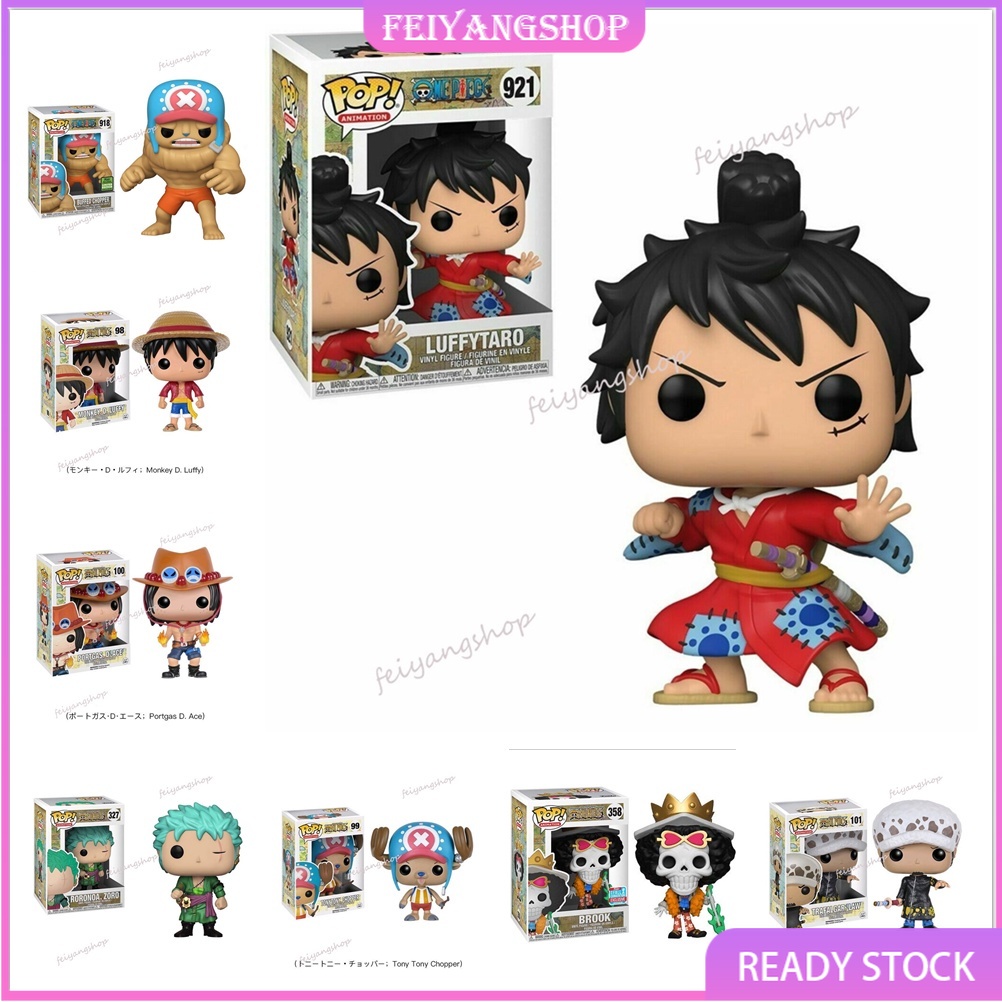 Funko Pop One Piece Figure Luffy Ace Buffed Chopper Limited Boneca