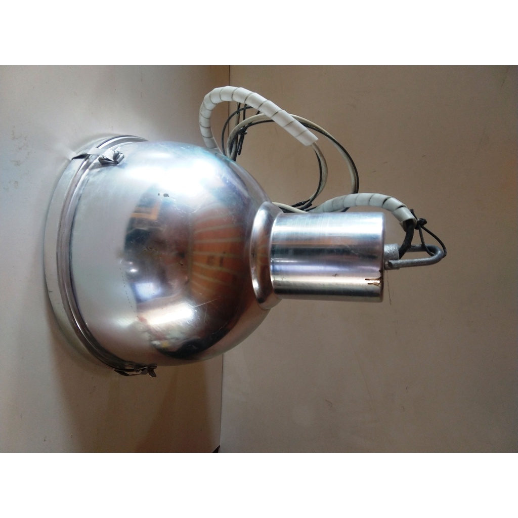 Pendente Luminaria Cone Industrial Metalizado Usado Shopee Brasil