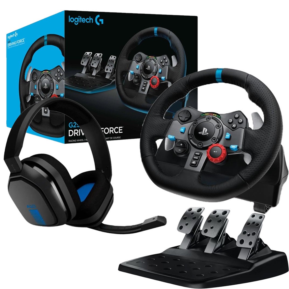 Kit Volante Logitech G29 Driving Force + Headset ASTRO Gaming A10 PS5