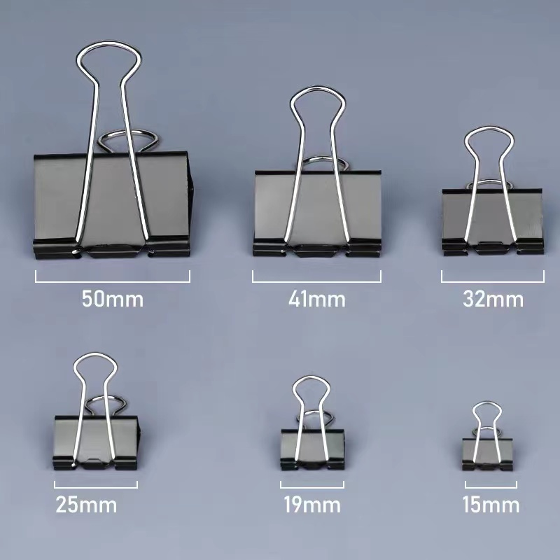 12 Prendedor De Papel 15mm Grampo Binder Clip Artesanato Shopee Brasil