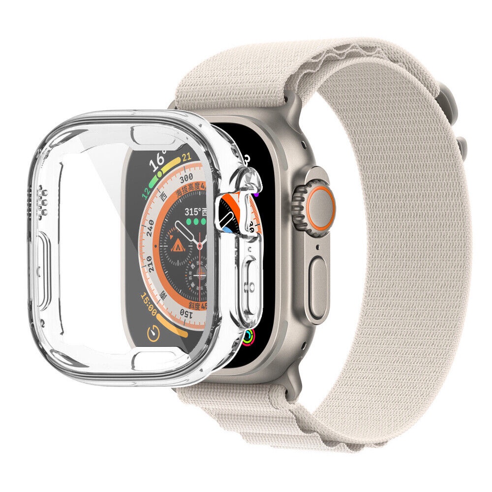 Capa Protetora Para Apple Watch Ultra 49mm Protetor De Tela 360