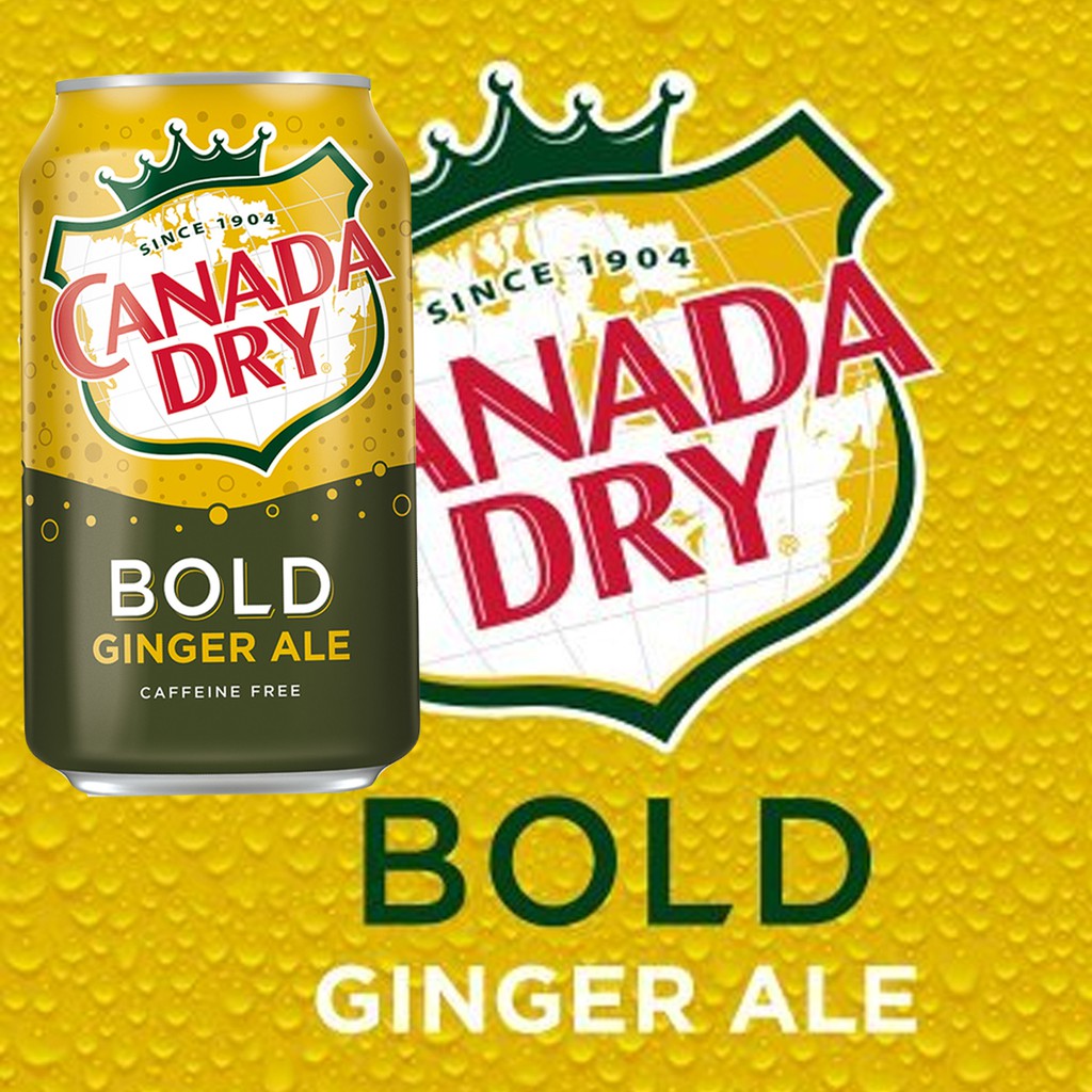 Canada Dry Bold Ginger Ale/Bold Com Gengibre E Baunilha Importada Dos