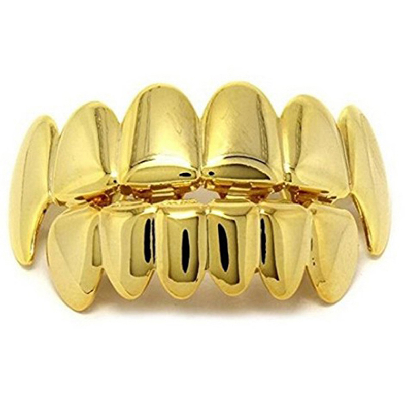 tututrain Hip Hop Teeth Grillz Top & Bottom Grill Mouth Teeth Grills